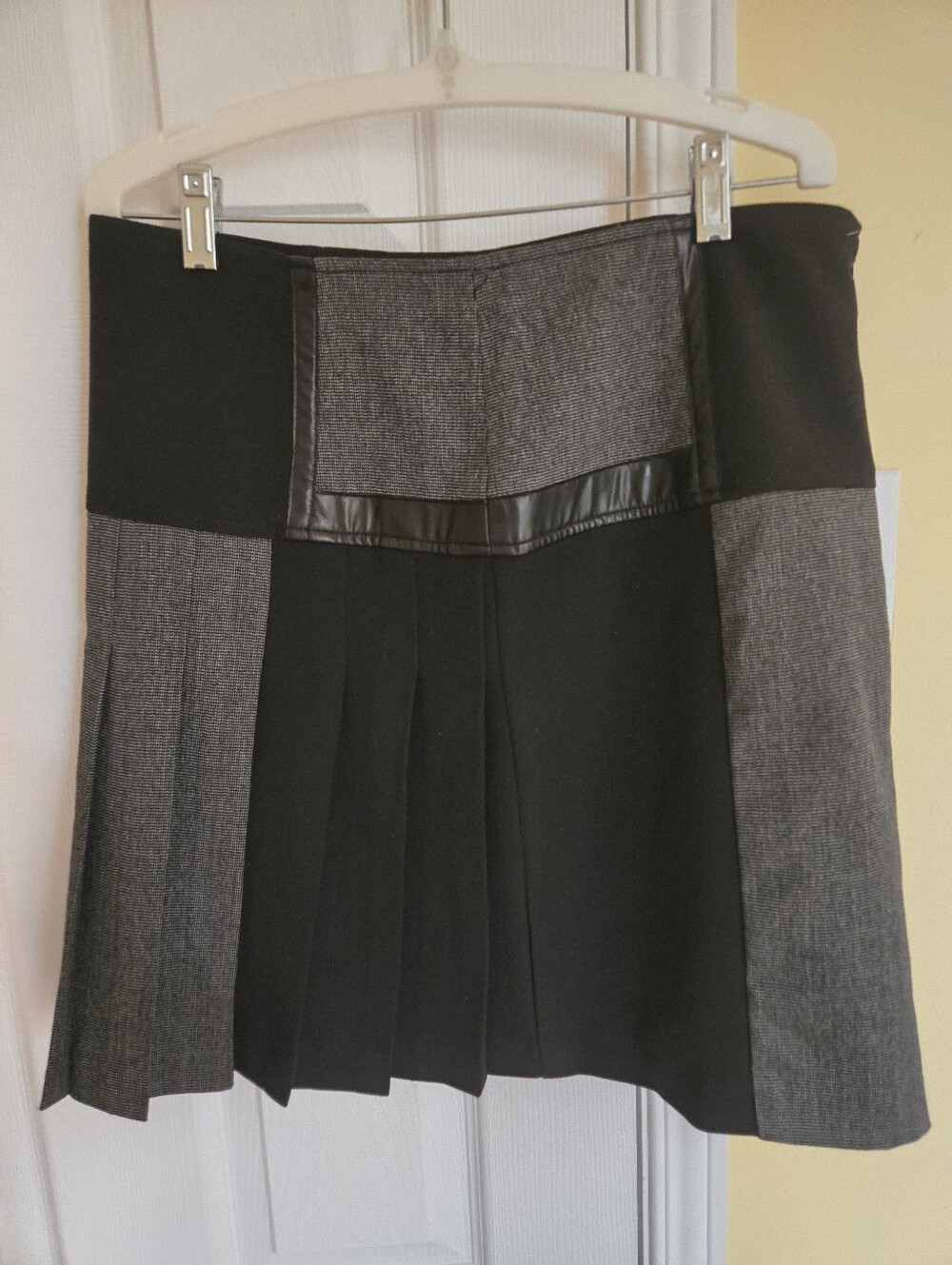 🌗TERRA NOSTRA Asymmetrical Y2K-Era Gray & Black Skirt